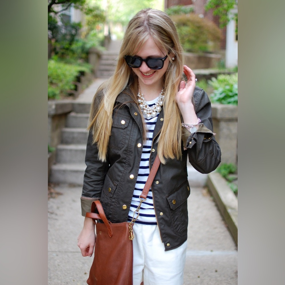 J. Crew Downtown Field Utility Jacket in Olive Green - Picture 13 of 16